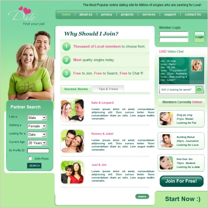 free online dating format