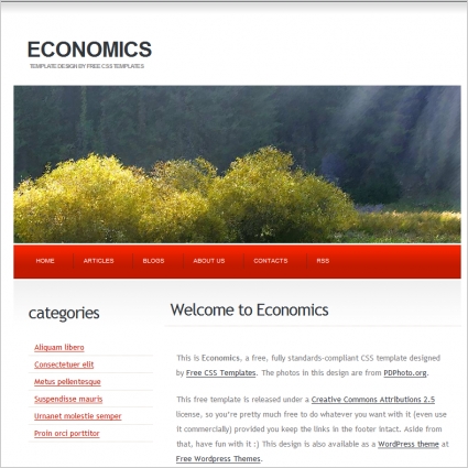 Economics Free website templates in css, html, js format for free ...