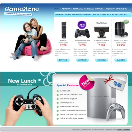 Game Zone Template Free Website Templates In Css Html Js Format For Free Download 475 44kb