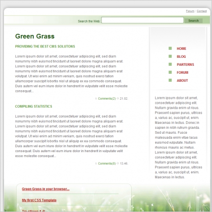 Green Grass Template Free website templates in css, html, js format for ...
