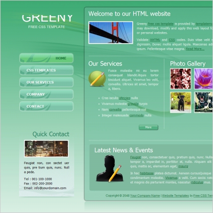 greeny Free website templates in css, html, js format for free download ...