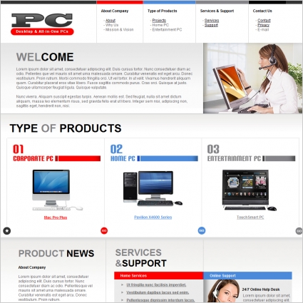 Pc Template Free Website Templates In Css Html Js Format For Free Download 264 28kb