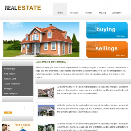 Free Real Estate Template from images.all-free-download.com