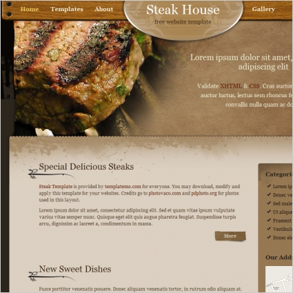 steak templates website cleaning wooden 17mb easter 82kb