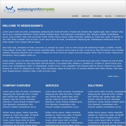 Web design info Template Free website templates in css, html, js format ...