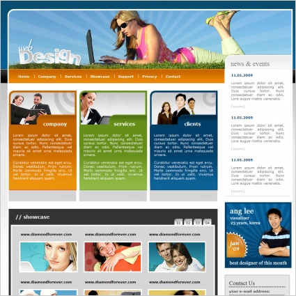 Web Design Template Free website templates in css, html, js format for