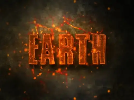 01 3d burning text effects preview
