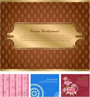 02 gorgeous shading pattern vector