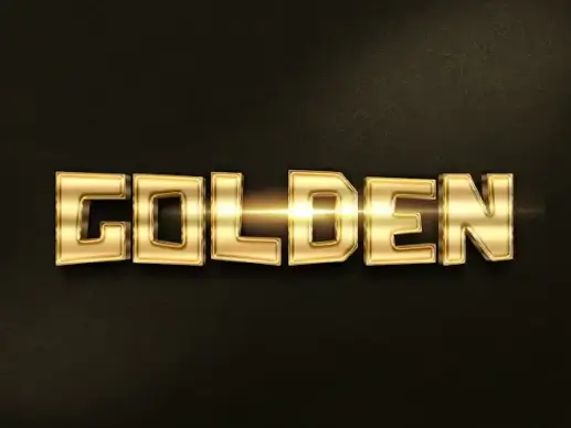 033d gold text effect 1 preview