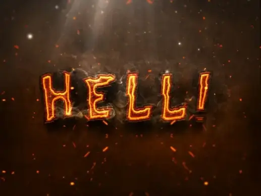 07 3d burning text effects preview