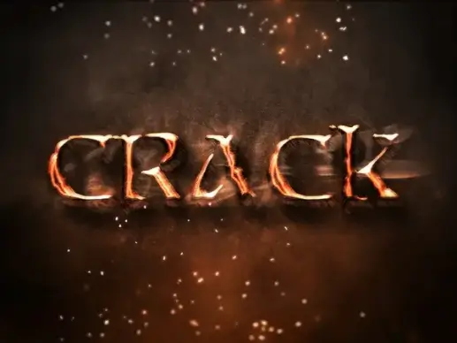 08 3d burning text effects preview