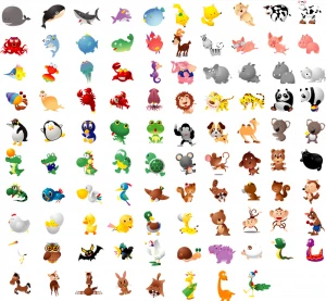 100 nice animals