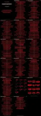 100 variety of long flame pattern vector