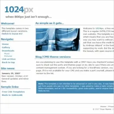 1024px v2.0 Template