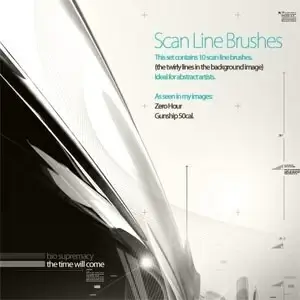 10 Scan Line Brushes