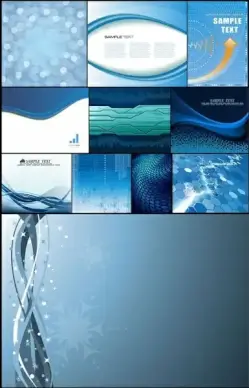11 blue background vector