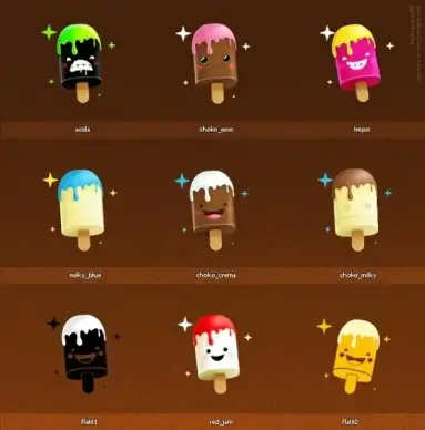 128x128 Icons Set 5 icons pack