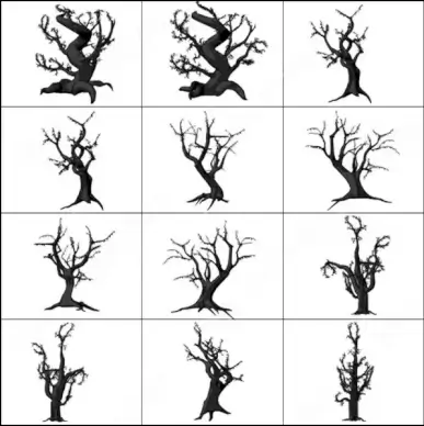 15 spooky tree brush
