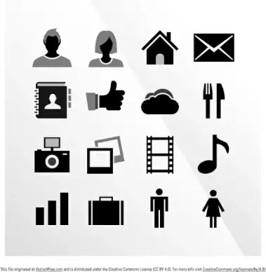 16 ios tab bar vector icons