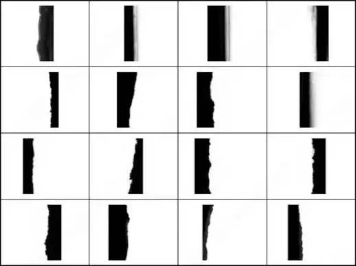 16 torn paper brush