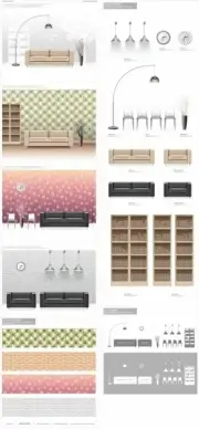 1 vector fashion indoor home