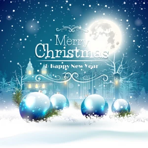 2015 christmas and new year night background vector