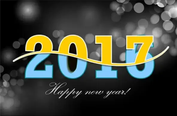 2017 template design with bokeh background