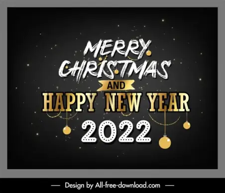2022 happy new year merry christmas shiny universe background
