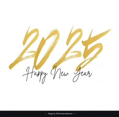 2025 calendar text design elements elegant grunge classic