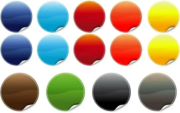 20 poppy Color Stickers