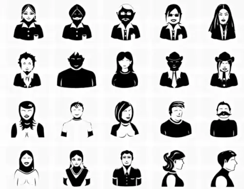 20 Vector Photoshop Avatar Icons