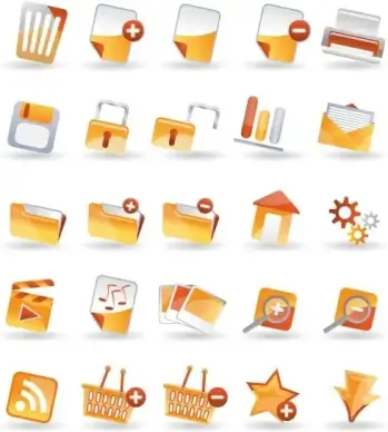 25 practical icon vector