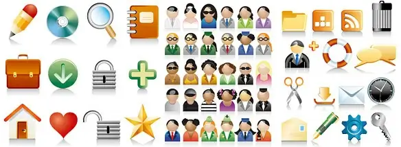 3 sets of commonly used icons vector
