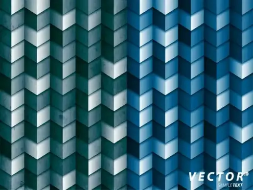 3d box geometri background
