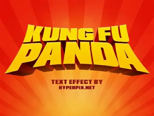 3d cartoon text effect