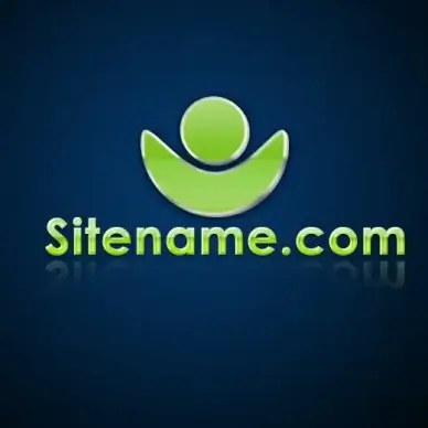 3D Green Glow -Free PSD Logo