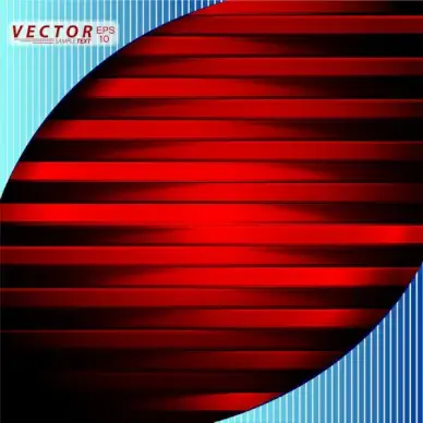 3d red striped illustration on blue background