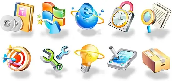 3d texture icon 2 vector