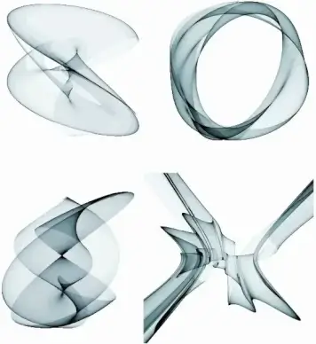 4 Abstract Smoke Design Vector Graphics