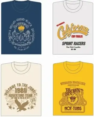 4 Vector T-shirt Designs