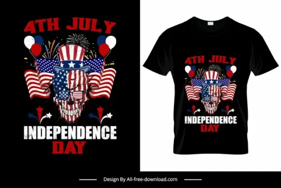 4th july independence day tshirt templates horrible grunge american flag elements decor