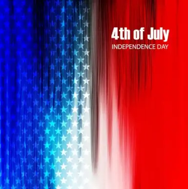 4th of july united states of america beautiful background vector