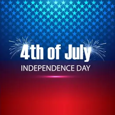 4th of july united states of america beautiful background vector