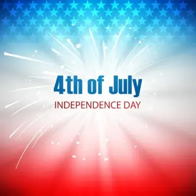 4th of july united states of america beautiful background vector