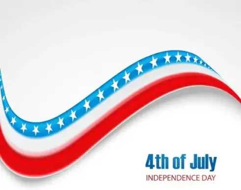 4th of july united states of america beautiful background vector