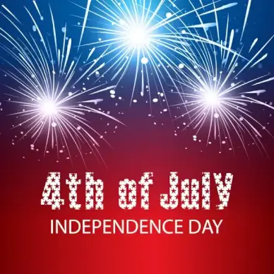 4th of july united states of america beautiful background vector