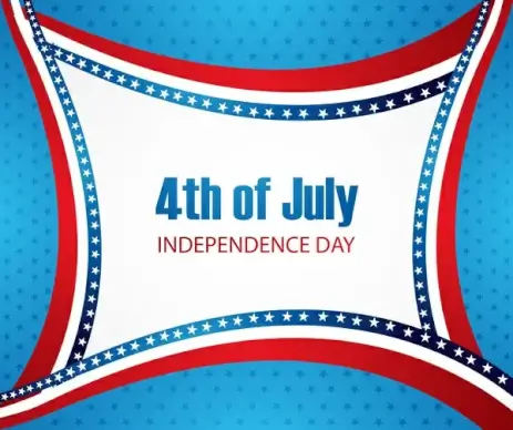 4th of july united states of america beautiful background vector