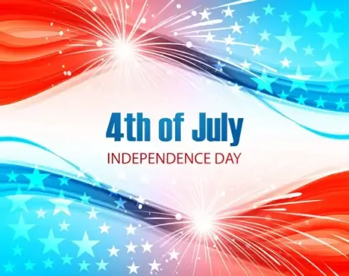 4th of july united states of america beautiful background vector