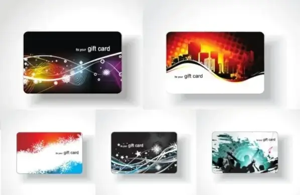 5 card background vector