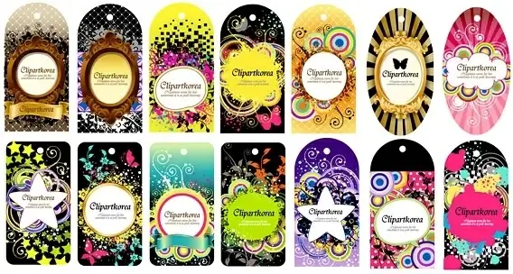 a variety of fashion label tag vector 14